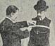 Photographs showing the correct way to measure for the fitting of a suit. Photographs showing the correct way to measure for the fitting of a suit.