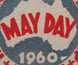 A badge celebrating May Day. A badge celebrating May Day.
