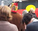 Photograph of members of the crowd refusing to acknowledge the Opposition Leader's speech on Sorry Day.