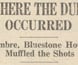Newspaper article describing the location where Squizzy Taylor shot rival John D. Cutmore in Carlton, Melbourne. Newspaper article describing the location where Squizzy Taylor shot rival John D. Cutmore in Carlton, Melbourne.