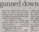 Newspaper article about the mob-related murder of former lawyer Mario Condello.