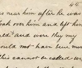 A page from Ned Kelly's letter.
