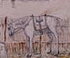 Sketch of buildings in Melbourne, as viewed from the Surveyor-General's yard.