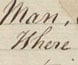Third page of Fawkner's ideal constitution for a new colony.