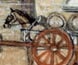 Painting of men loading kegs into the brick brewery building. Painting of men loading kegs into the brick brewery building.