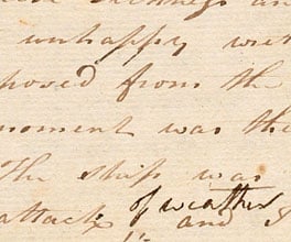 Diary entry from Third Lieutenant Nicholas Pateshall about the Sorrento settlement Diary entry from Third Lieutenant Nicholas Pateshall about the Sorrento settlement