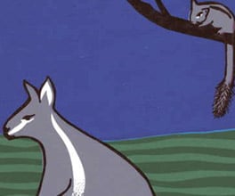 Poster from a series on endangered animals.