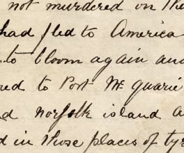 A page from Ned Kelly's Jerilderie letter. A page from Ned Kelly's Jerilderie letter.