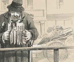 A city of Melbourne solicitor, chalk lithograph by S.T. Gill.