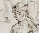 Drawing of Chinese prospectors en route to the diggings. Drawing of Chinese prospectors en route to the diggings.