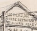 Lithograph of a well-known restaurant on the goldfields. Lithograph of a well-known restaurant on the goldfields.