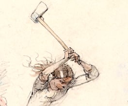 Sketches of women at work in the Colony.