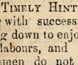 Newspaper article suggesting that women avoid the streets when unaccompanied due to the presence of gold prospectors of dubious character.