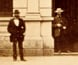 Photograph of an imposing bank facade.