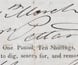 License carried by a gold miner to prove his right to dig. License carried by a gold miner to prove his right to dig.