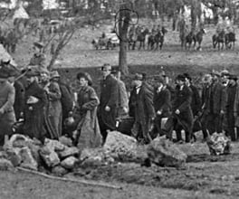 Photograph of recruits being admitted, World War I.