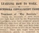 Newspaper article about soldier rehabilitation, 1922.