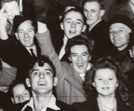 Photograph of 'VP' Day (Victory in the Pacific), 15 August 1945.