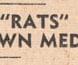 Newspaper item about the troops at Tobruk proudly adopting the name "Rats." Newspaper item about the troops at Tobruk proudly adopting the name "Rats."