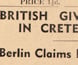 Newspaper article detailing British troops' involvement in the battle in Crete. Newspaper article detailing British troops' involvement in the battle in Crete.