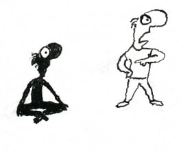 Michael Leunig cartoon depicts the treatment of Indigenous people over time.